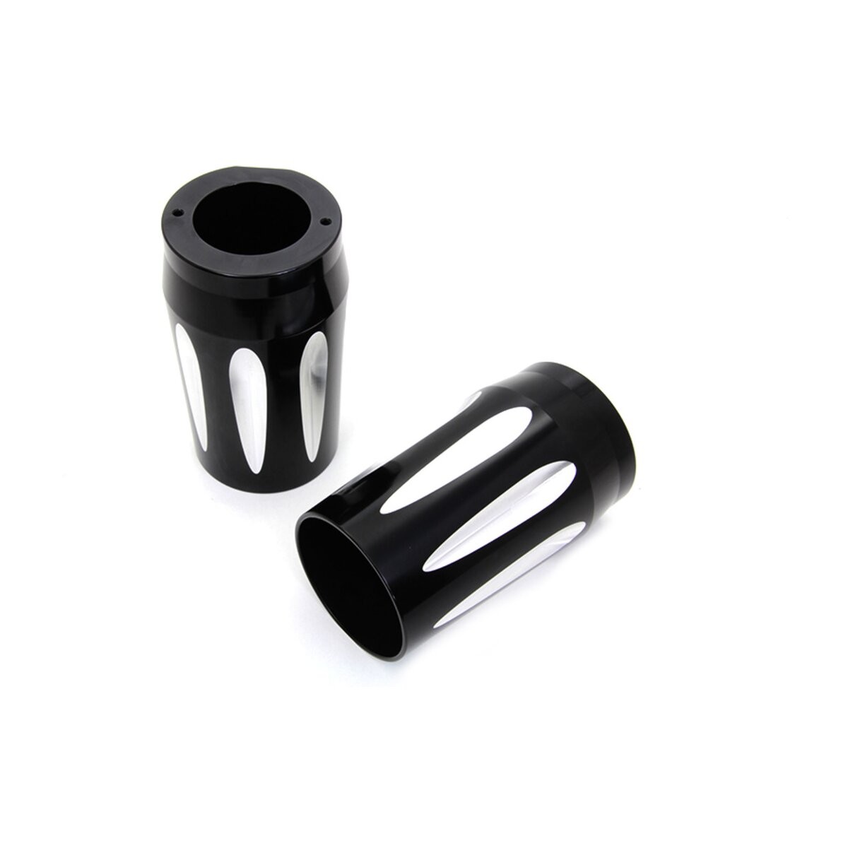 V-Twin Manufacturing Black Fork Slider Cover Set - 24-1193