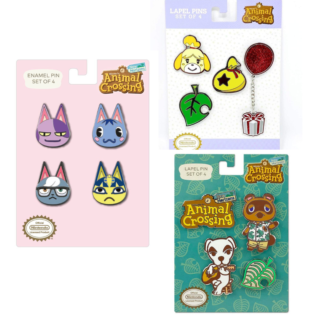 Brand New Controller Gear Animal Crossing Lapel Pin Set