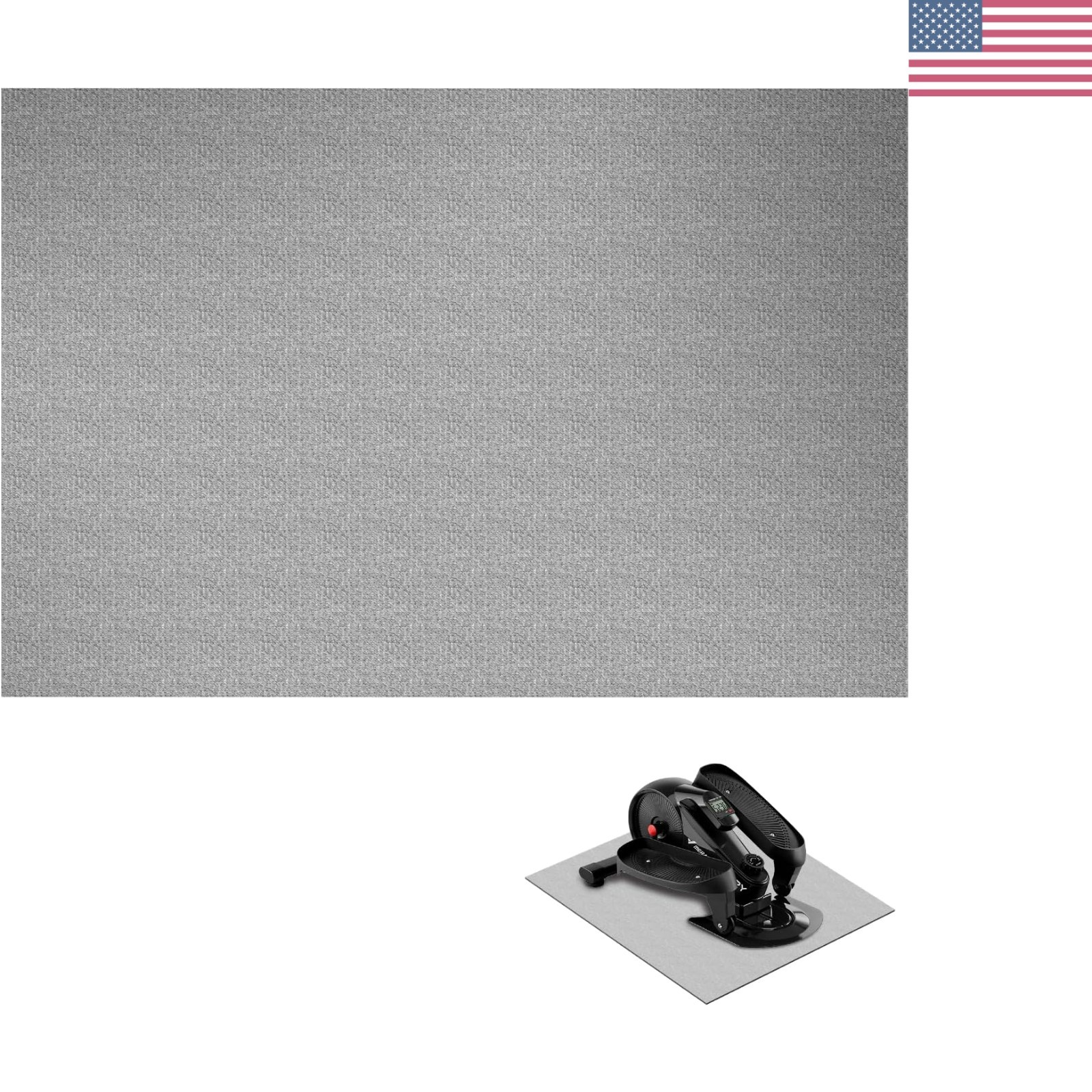 Non-Slip Mat for Under Desk Elliptical and Portable Floor Bike, Elliptical Ma...