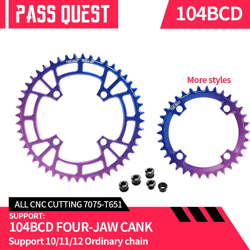 104BCD Narrow Wide Chainring MTB Road Gravel Bike Chainwheel for Crankset
