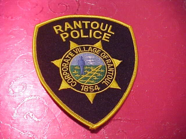 RANTOUL ILLINOIS POLICE PATCH SHOULDER SIZE UNUSED