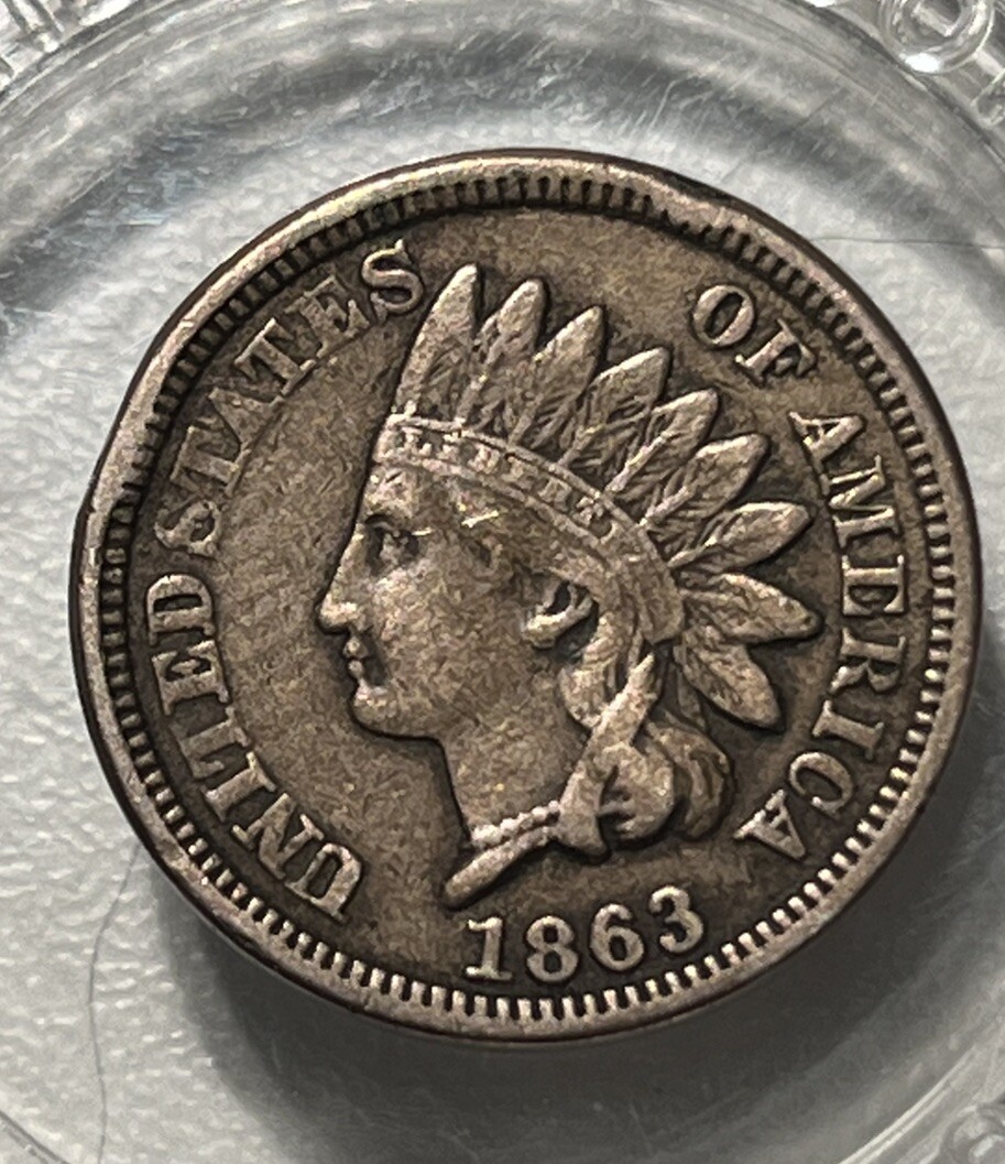 1863 Indian Head Cent VF Very Fine