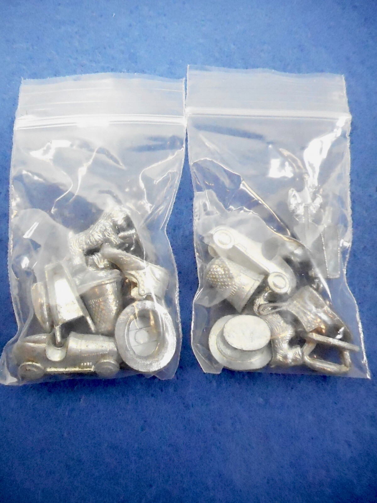 Monopoly Replacement Game Metal Pieces Token Lot Of 16 { 2 sets  } Free Shipping