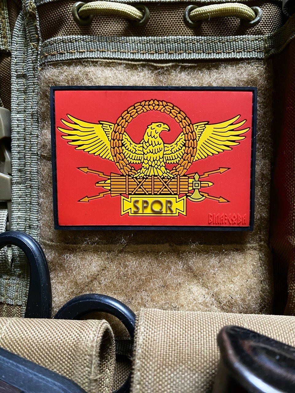 PVC tactical military patch “SPQR”