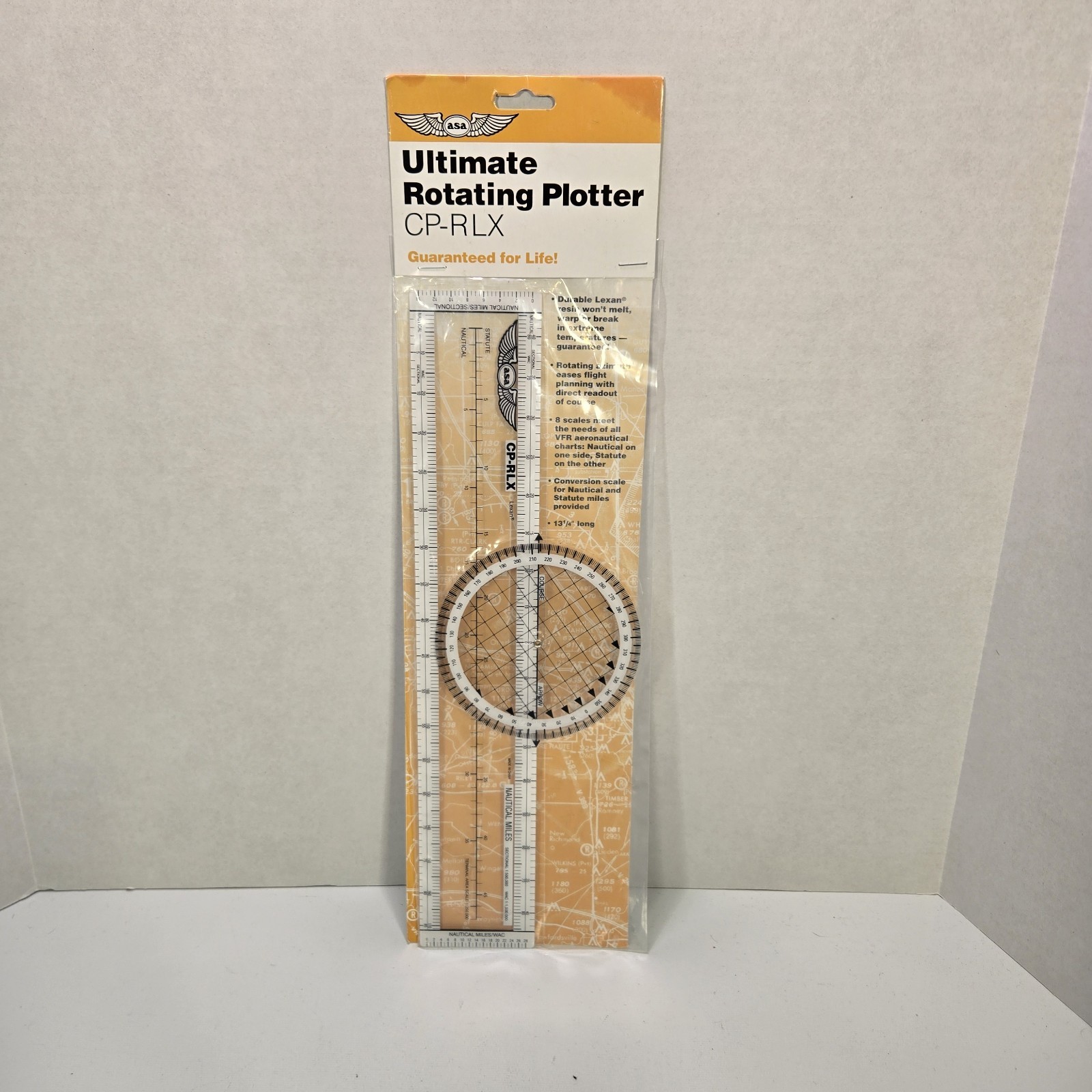 ASA Ultimate Rotating Plotter Aeronautical Chart VFR Nav By P/N ASA-CP-RLX New