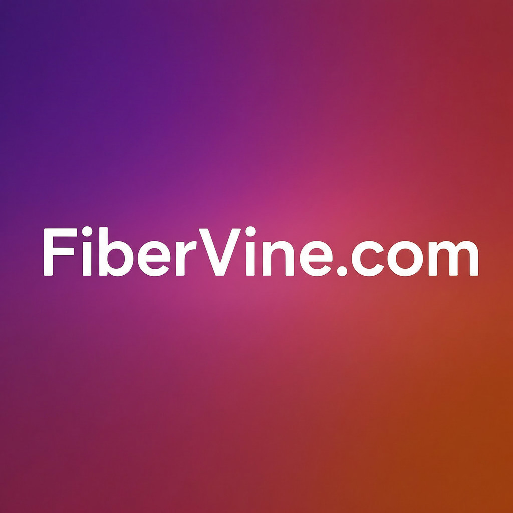 FiberVine.com - Premium 2-Word .COM Domain Name Fiber Internet Networking Tech