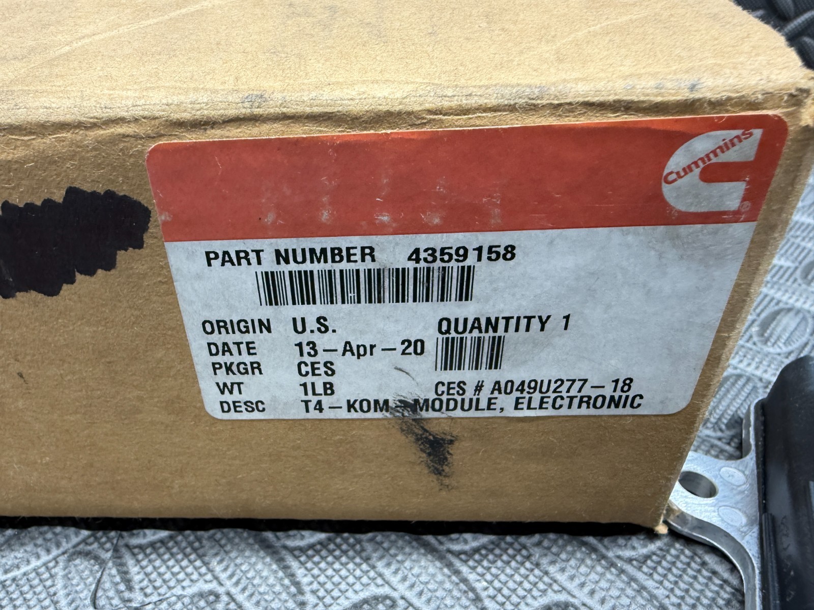 Genuine Cummins 4359158 Electronic Ammonia Interface Module ISB / QSB Engines