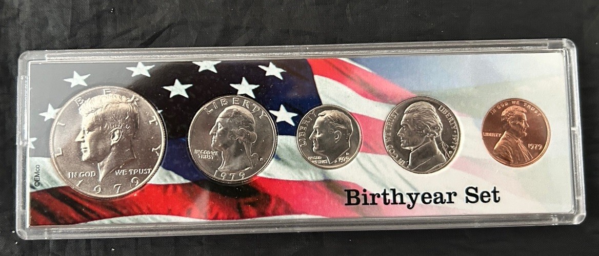 1979 Birth Year Set 5 Bright Uncirculated Coins FREE SHIPPING