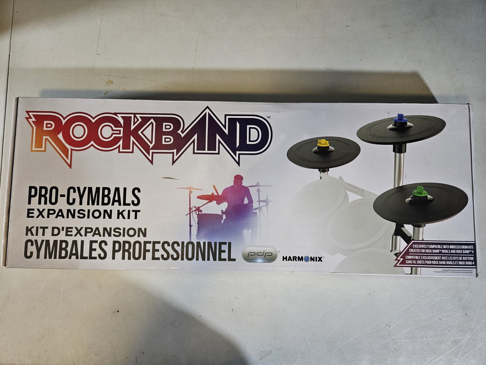 Box Only Harmonix RockBand Pro Cymbals Expansion Kit For Drum Kits Riv G2U