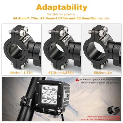 2PCS Whip Light Mount - 360° Rotating Adjustable UTV Flag - Aluminium