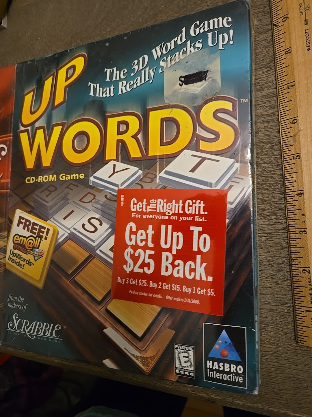 Up Words & Scrabble Hasbro Interactive PC CD ROM Game Windows 95/98 See All Pics