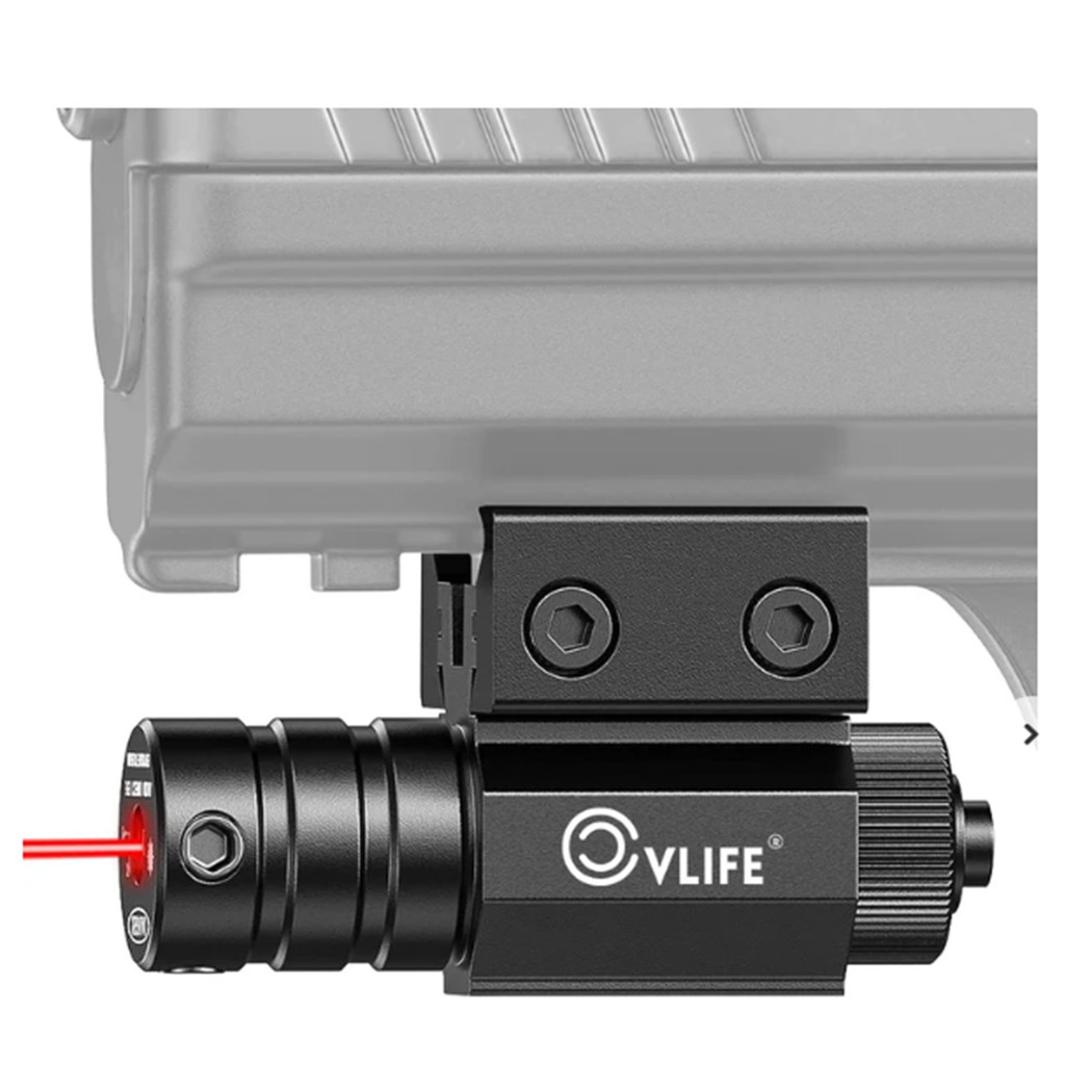 CVLF Optics Dual-Purpose Tactical Red Laser Sight - Compact Rail-Mounted Laser