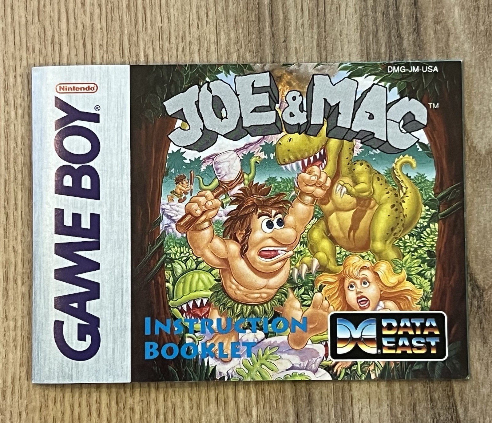 Joe Mac Nintendo Game Boy Manual Booklet 1993 Vintage