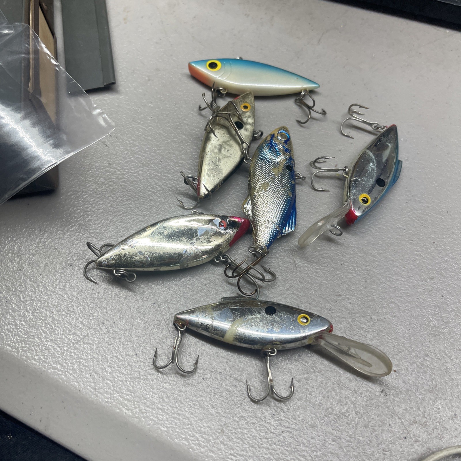 Vintage Fishing Lures Lot Of (5). Estate Sale Find.