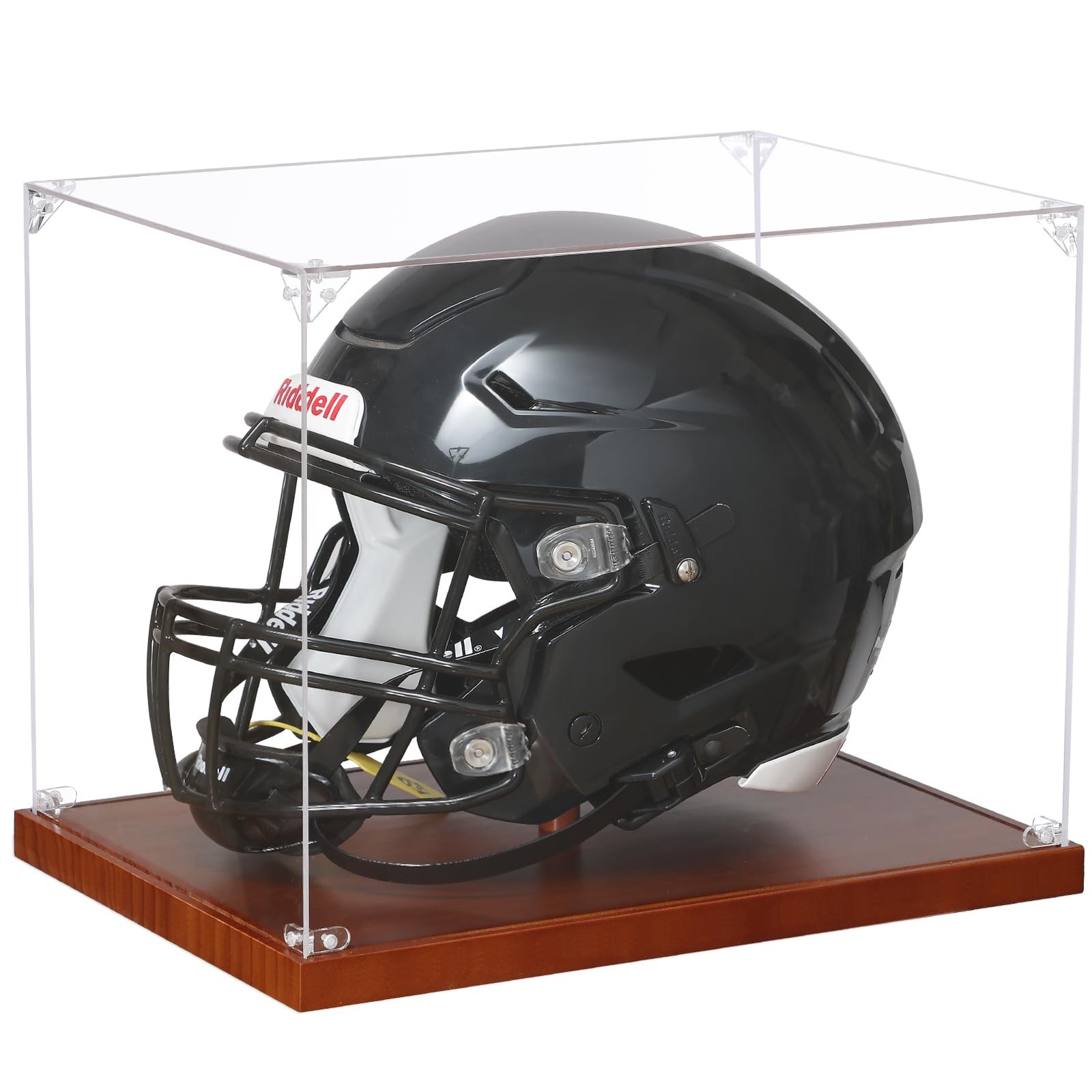 Football Helmet Display Case, Full Size Acrylic Baseball Motorcycle Helmet Sh...