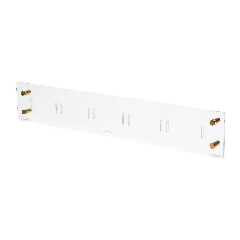 Acrylic Rail: Clear Desk Organizer for Office Supplies, 24" Wide