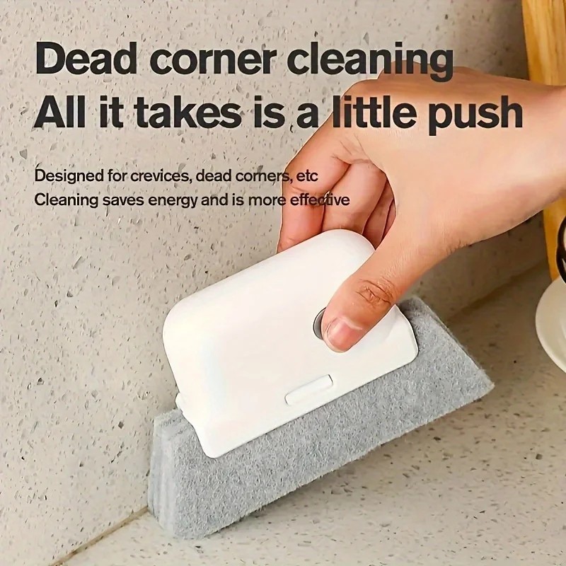 Universal Window Rail Cleaning Brush for Tracks Grooves and Frames