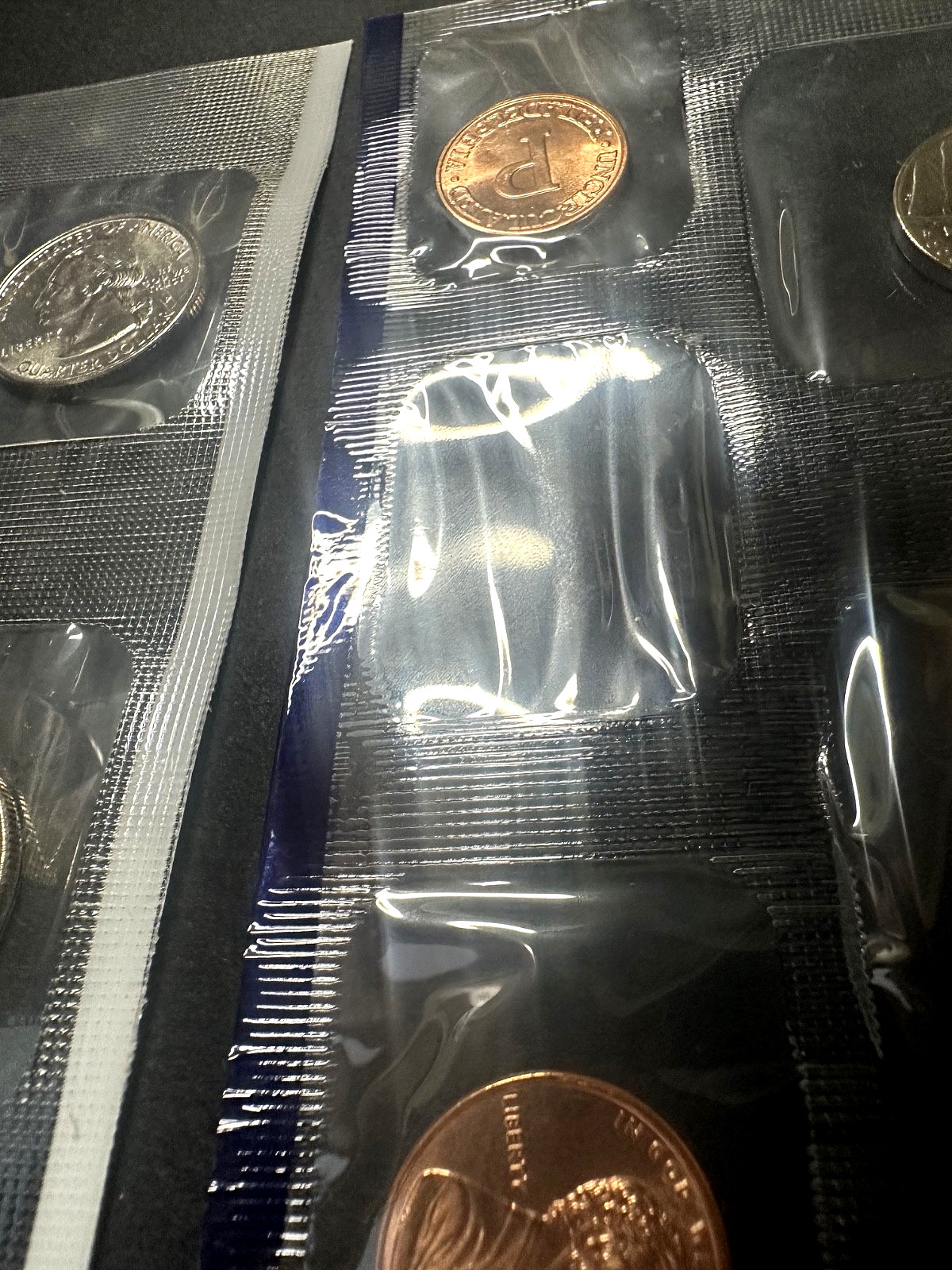 1999 P Uncirculated Coin Set Packaging ERROR Missing Dime Sealed Millennium Y2K