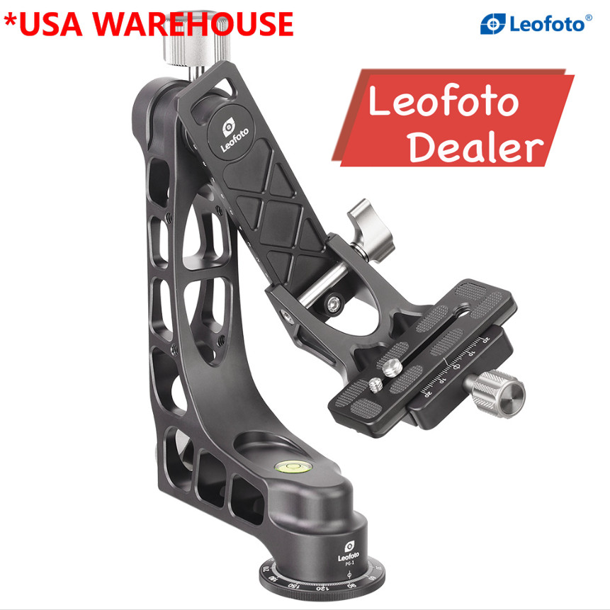 Leofoto PG-1 Gimbal Tripod Head Lightweight Heavy Duty (Black)