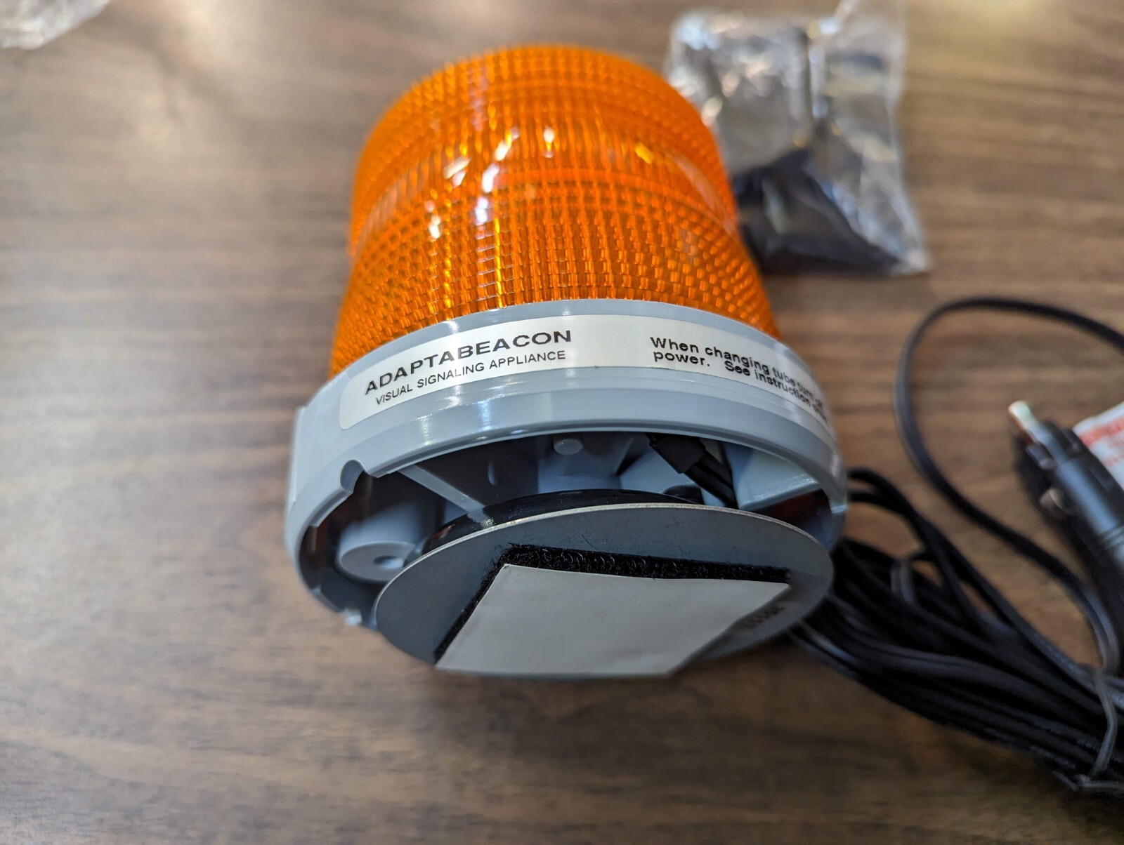 Edwards Signaling AdaptaBeacon 99BA-E1 Amber Strobe 12VDC