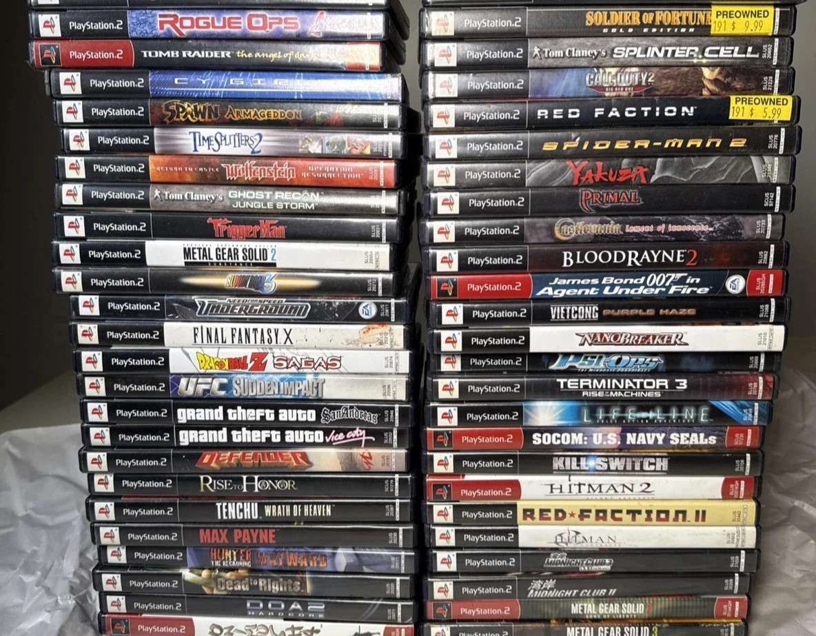 PlayStation 2 (PS2) OEM Authentic Replacement COVERS and Cases Pick Choose M-R
