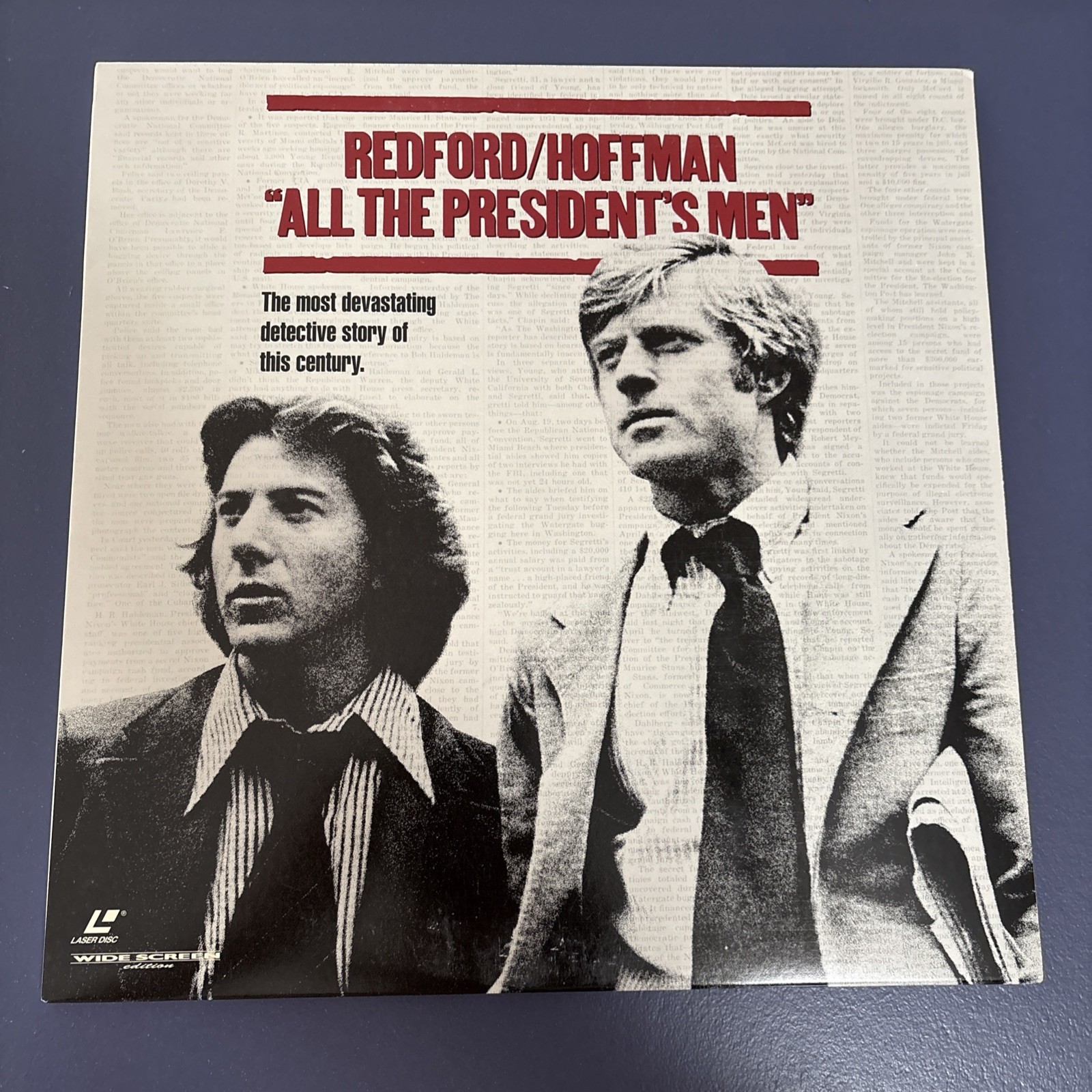 All the President's Men (Laserdisc) (2 Disc Set) Redford Hoffman Watergate 1976