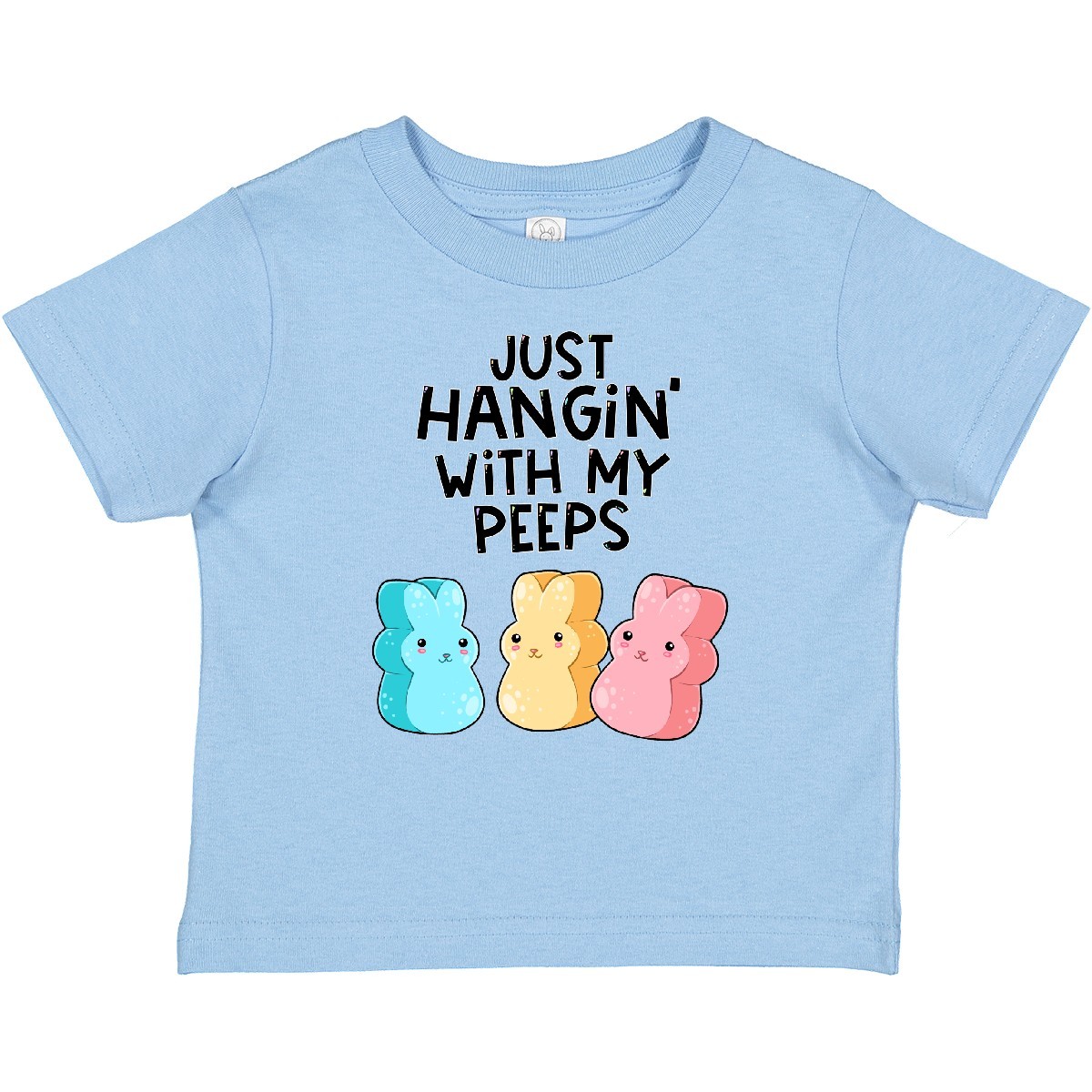 Inktastic Easter Just Hangin' With My Peeps! Baby T-Shirt Cute Funny Marshmallow