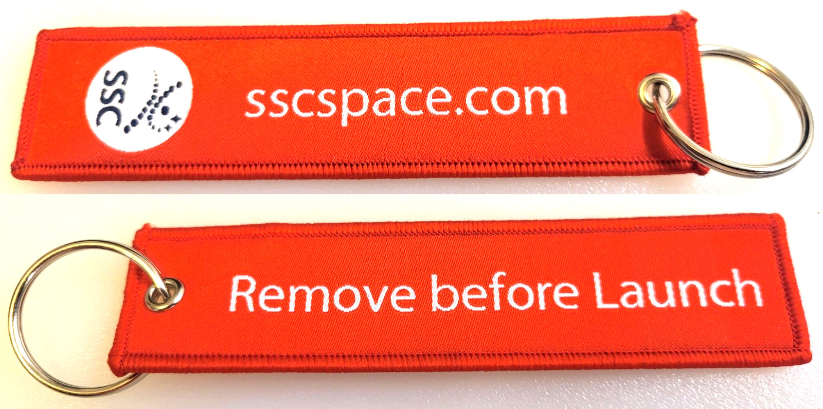 Swedish Space Corporation SSC Remove Before Launch PATCH KEY CHAIN Promo BAG TAG