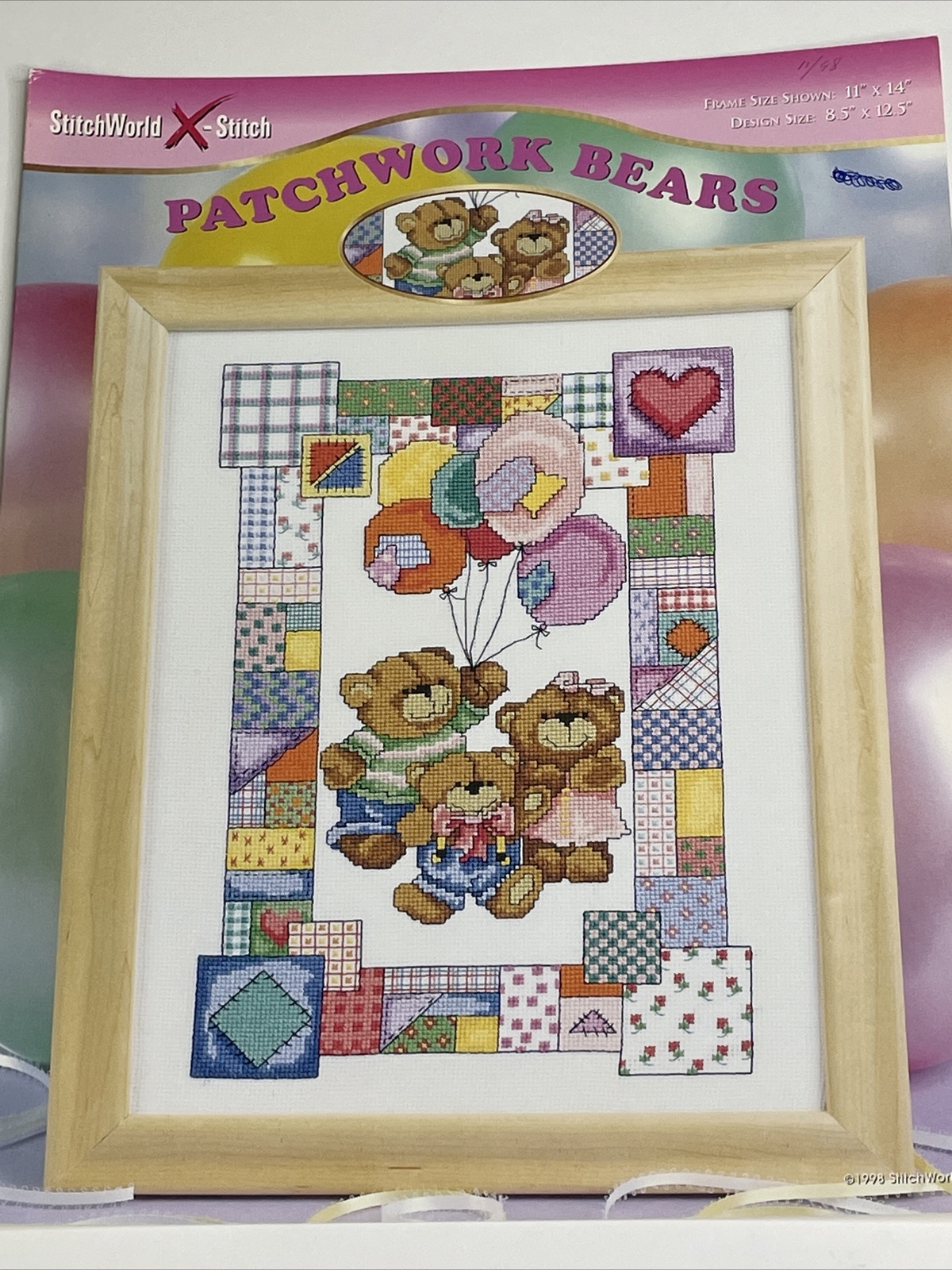 StitchWorld Patchwork Bears Cross Stitch Pattern