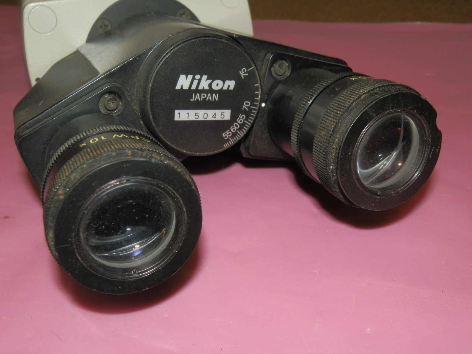 Nikon Trinocular Head For Optiphot Labophot Microscope - With CFW 10X