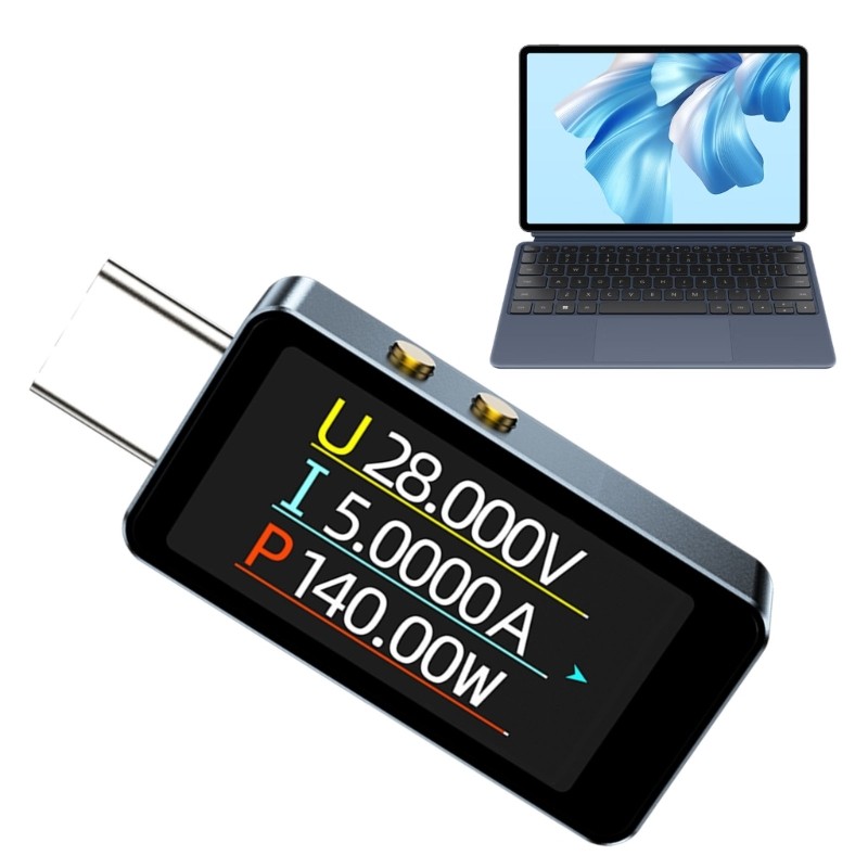 DC4-28V Type C Power Detectors for Phone and Computer with Real Time Data