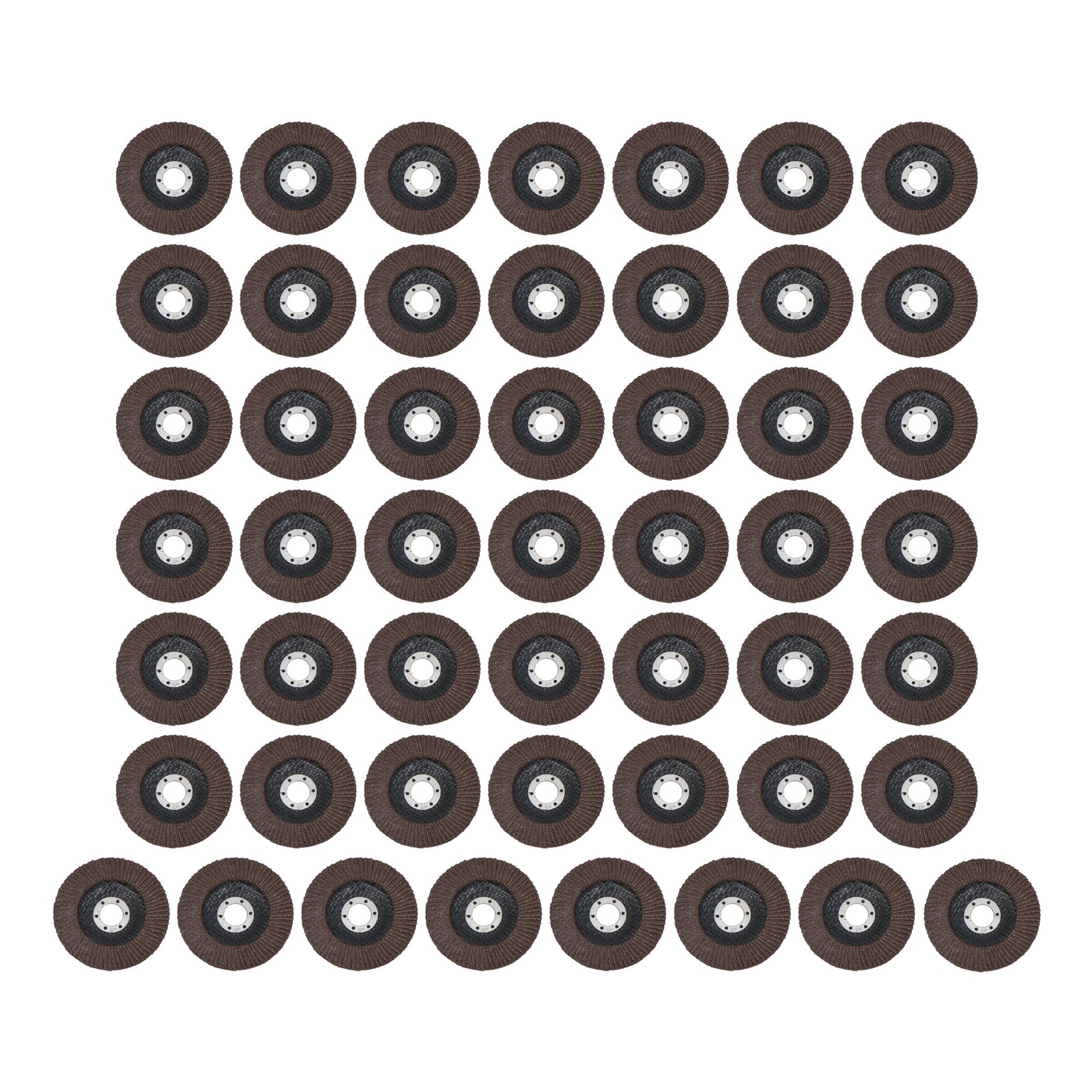 4-1/2" X 7/8" 40 Grit Premium Zirconia Flap Disc Sanding Grinding 50 Pack Grey