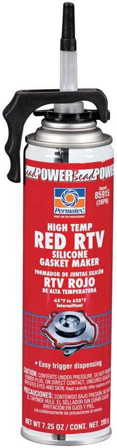 Permatex Sealant - High Temperature Red RTV - Silicone - 7.25 oz Aerosol - Each