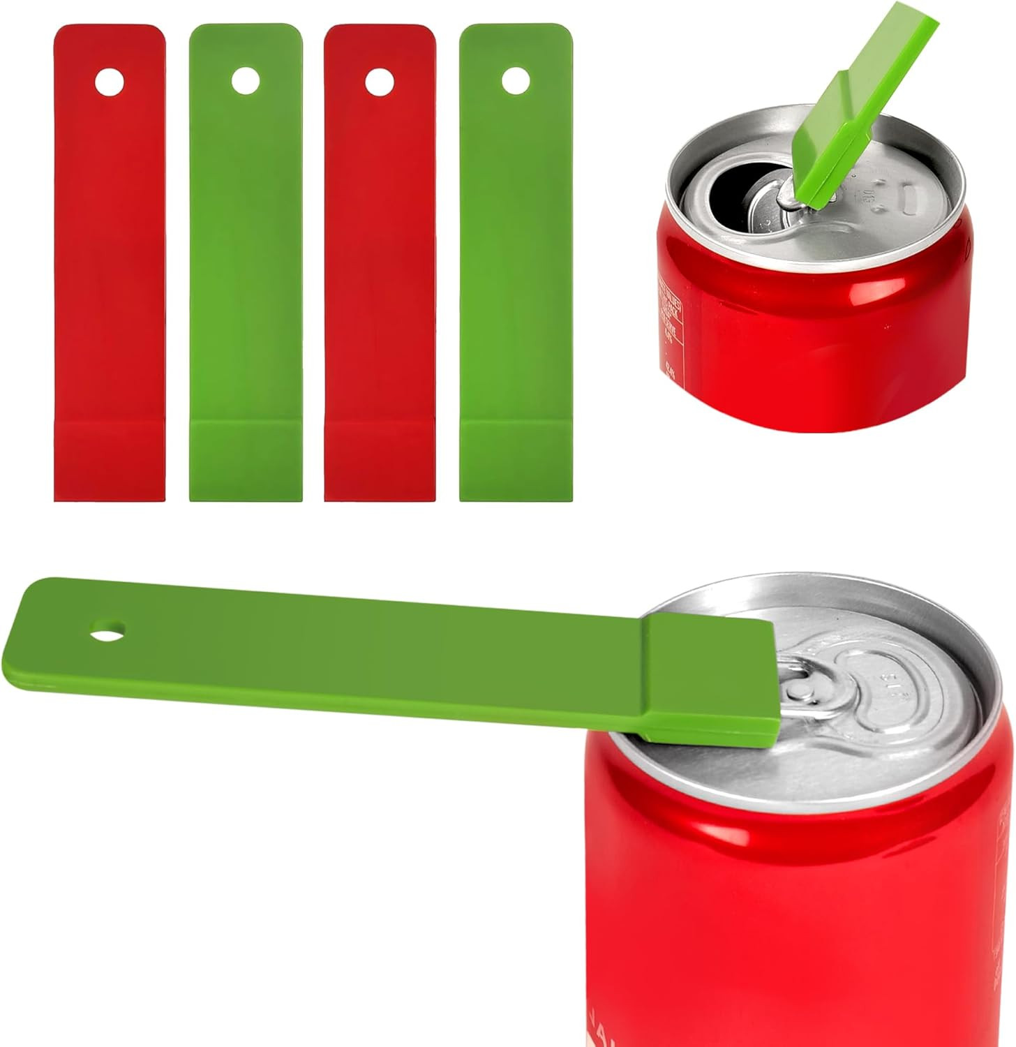 Pop Can Opener – 4 Pack Beer Can Opener, Soda Can Tab Opener, Party Essential