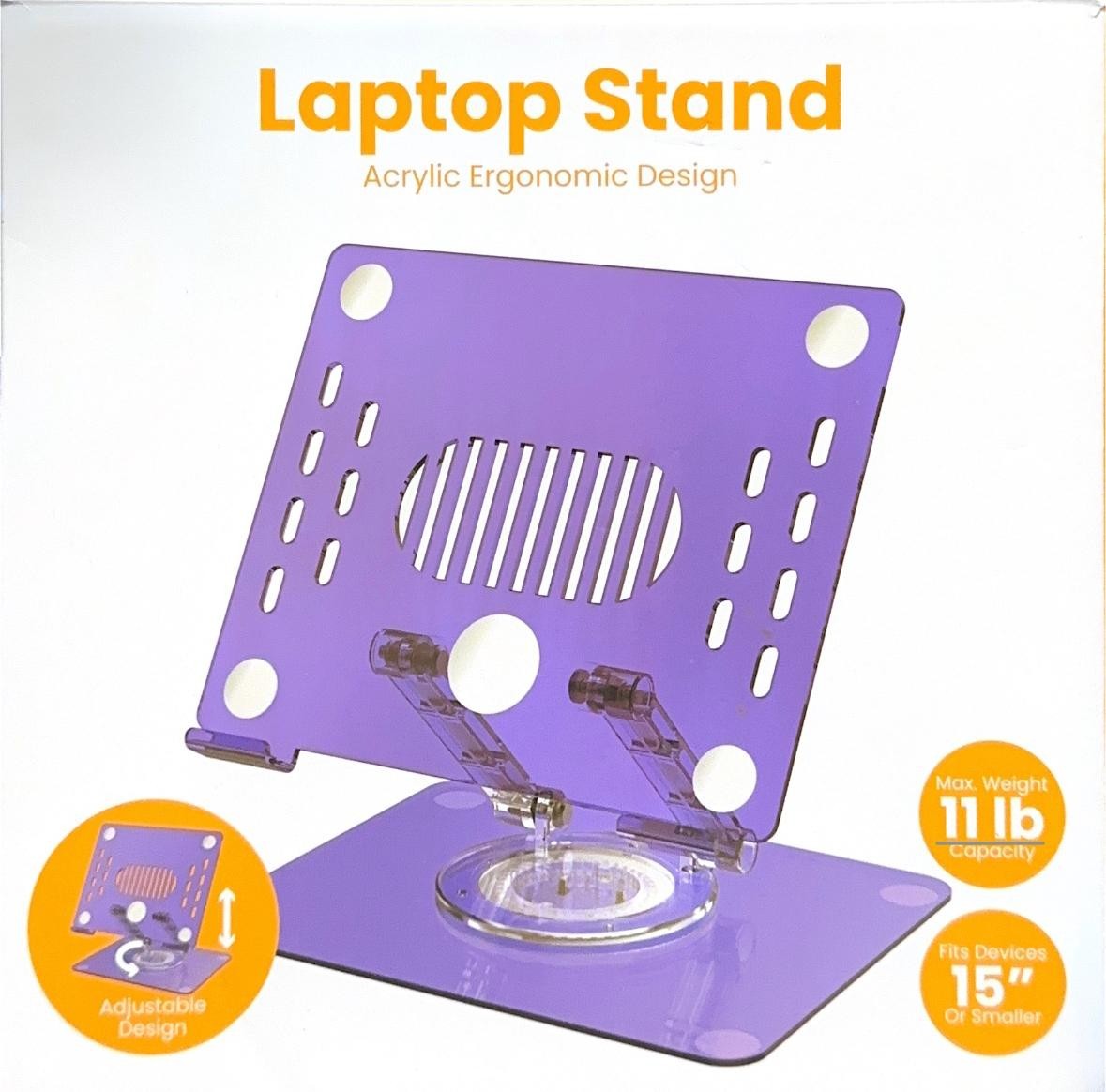 Vivitar Acrylic Laptop Stand - Light Purple