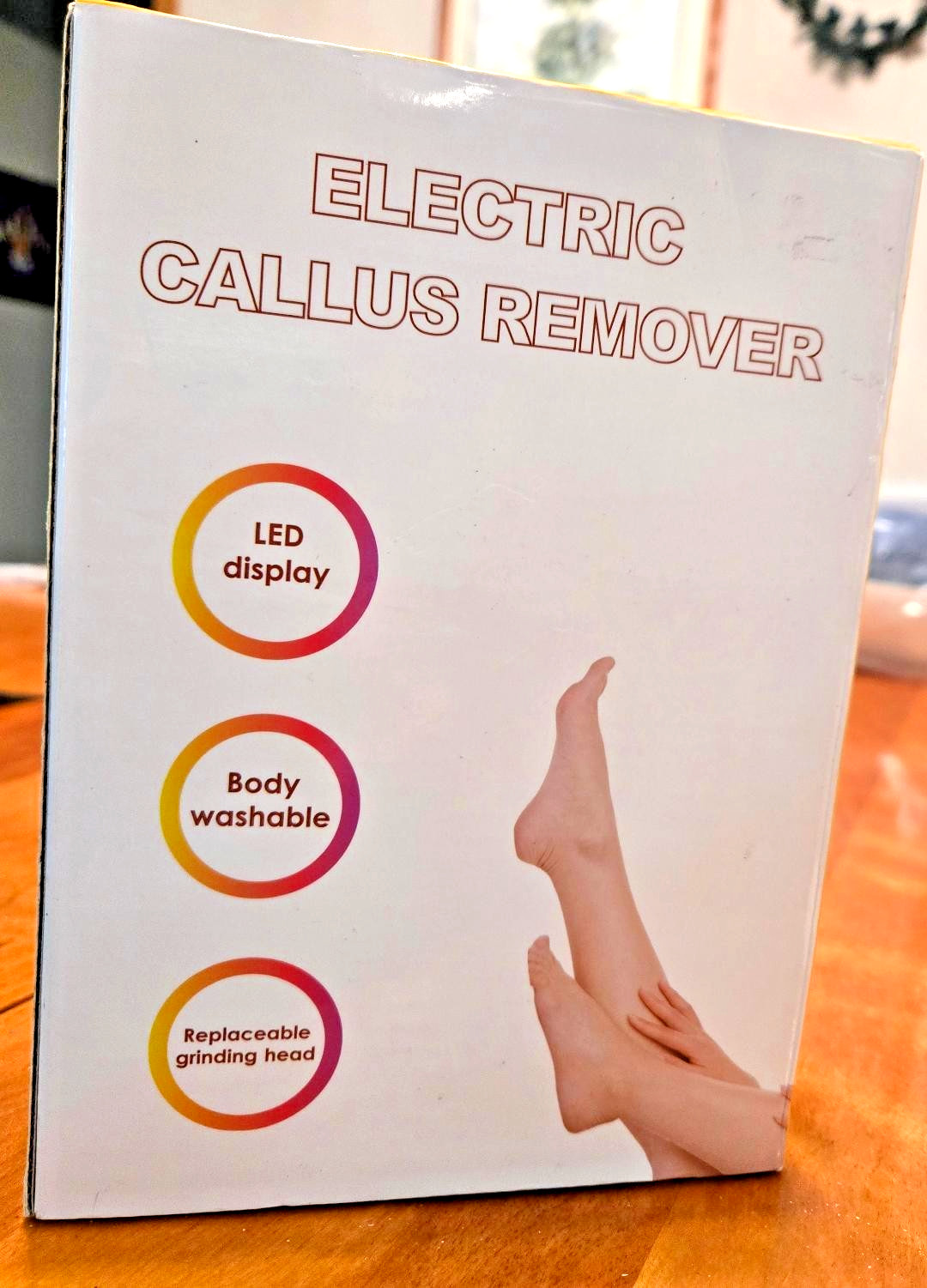 ELECTRIC CALLUS REMOVER V601 LED Display Body Washable Replaceable Grinding Head