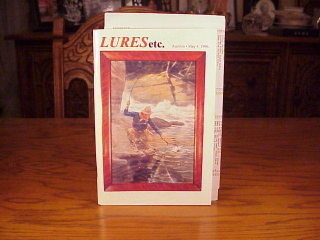 LINDY EGAN - FISHING TACKLE AUCTION CATALOGS - LURES RODS REELS CREELS -  EX!!