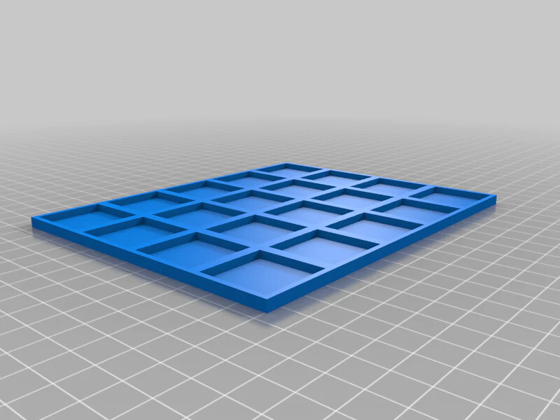 25mm Square To 30mm Square Base Conversion Movement Trays - old world compatible