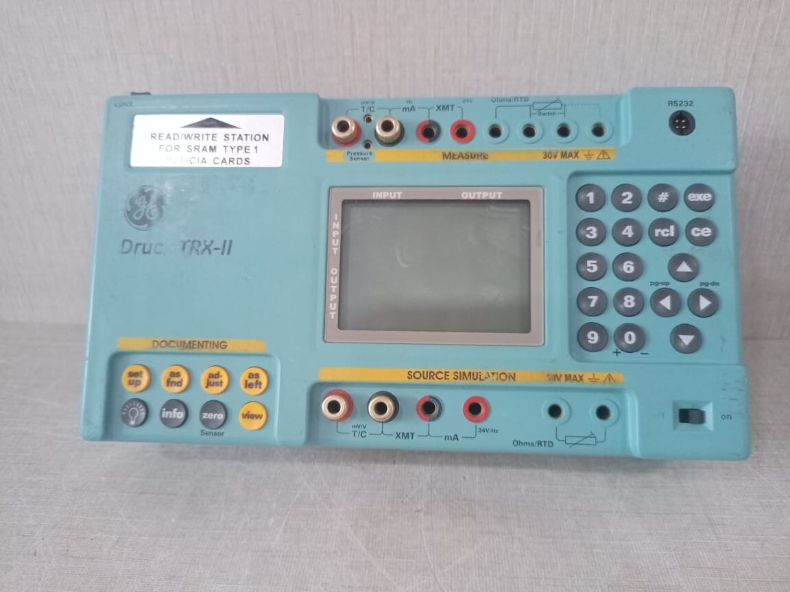 GE DRUCK TRX-II THERMAL CALIBRATOR -WITHOUT CARD , COVER & BRIGHTNESS BECOME DIM