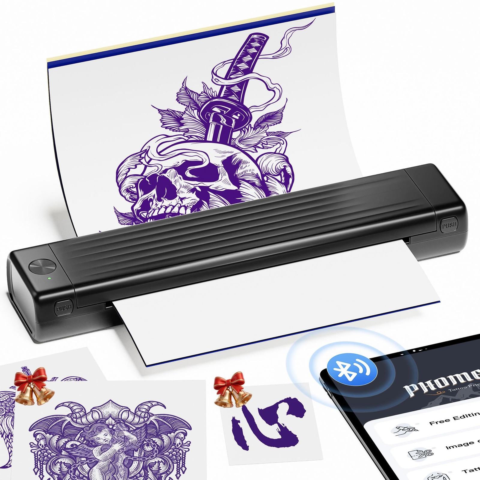 Itari Tattoo Stencil Printer for Artist & Beginner, Wireless Portable | with 10