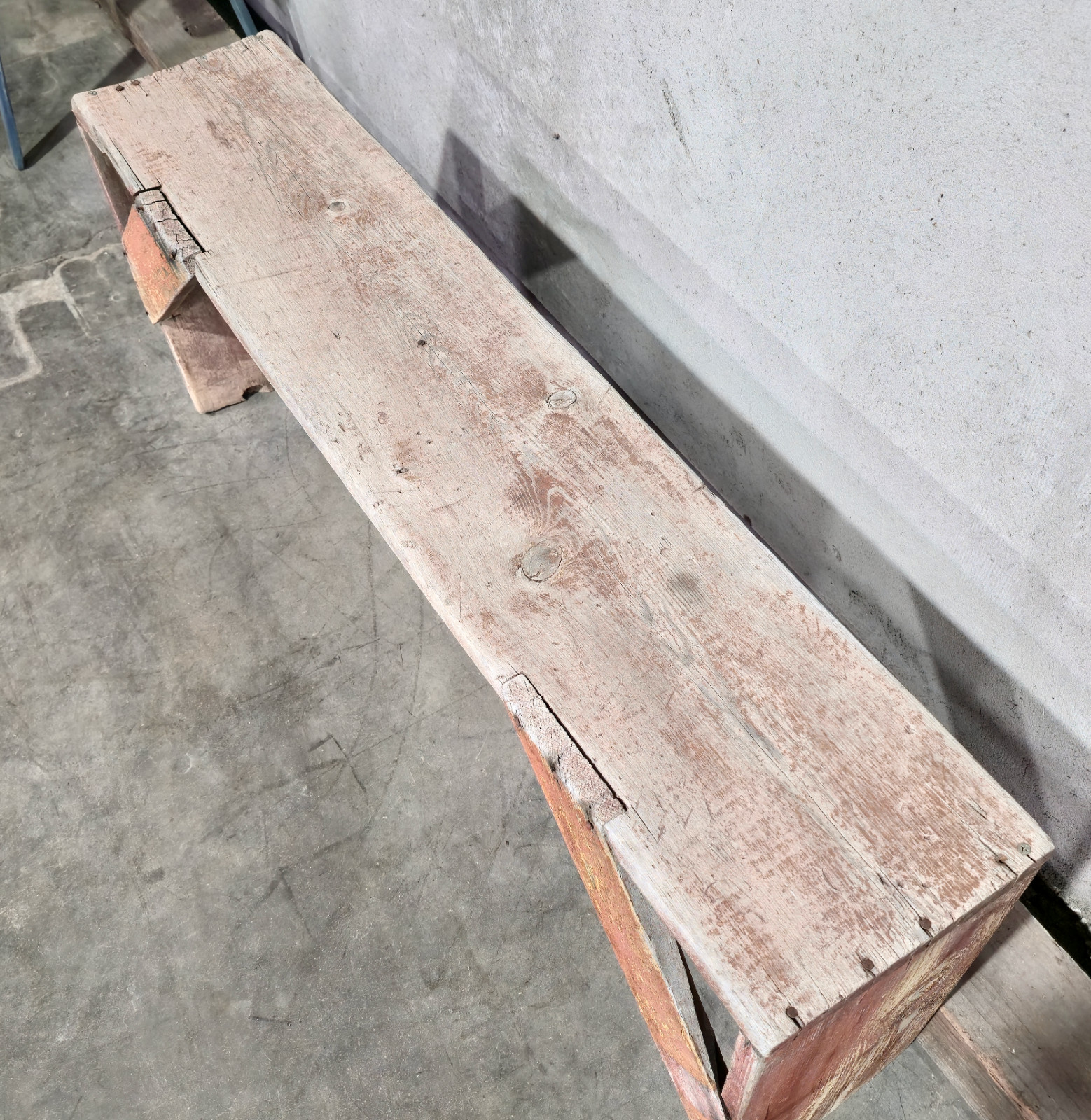 Primitive Wooden Rustic Bench9 3/4 x 19 x 47 1/2"