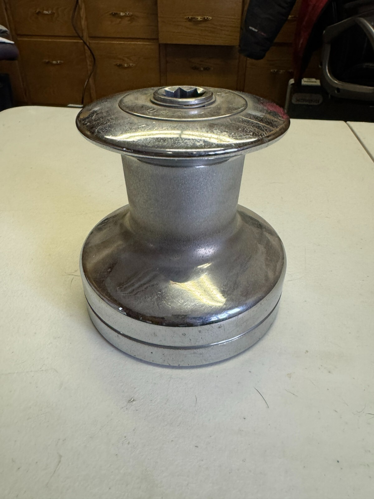 Barient #21 Two Speed Chrome Plated Bronze Winch 21