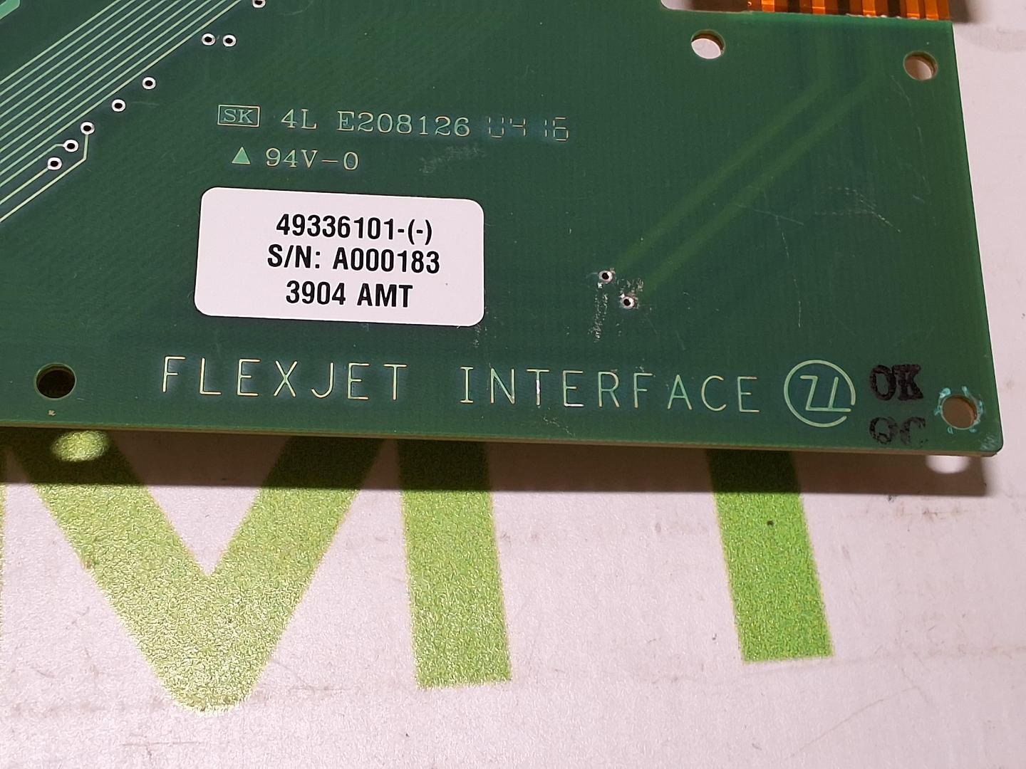 UNIVERSAL INSTRUMENTS 49336101 FLEXJET INTERFACE CARD