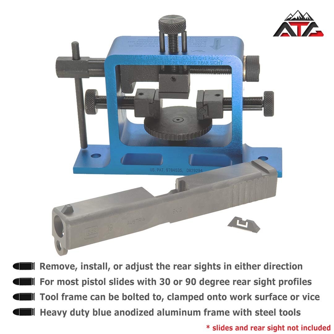 Patch Heavy Duty Universal Pistol Dovetailed Rear Sight Pusher Tool