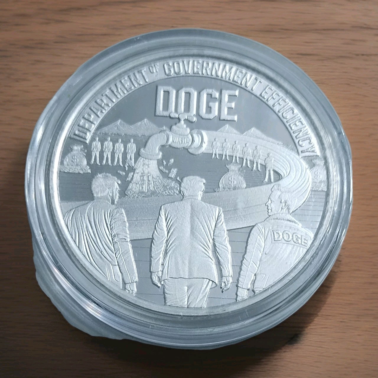 1 Oz Silver Trump Round Coin DOGE 47th Limited Edition