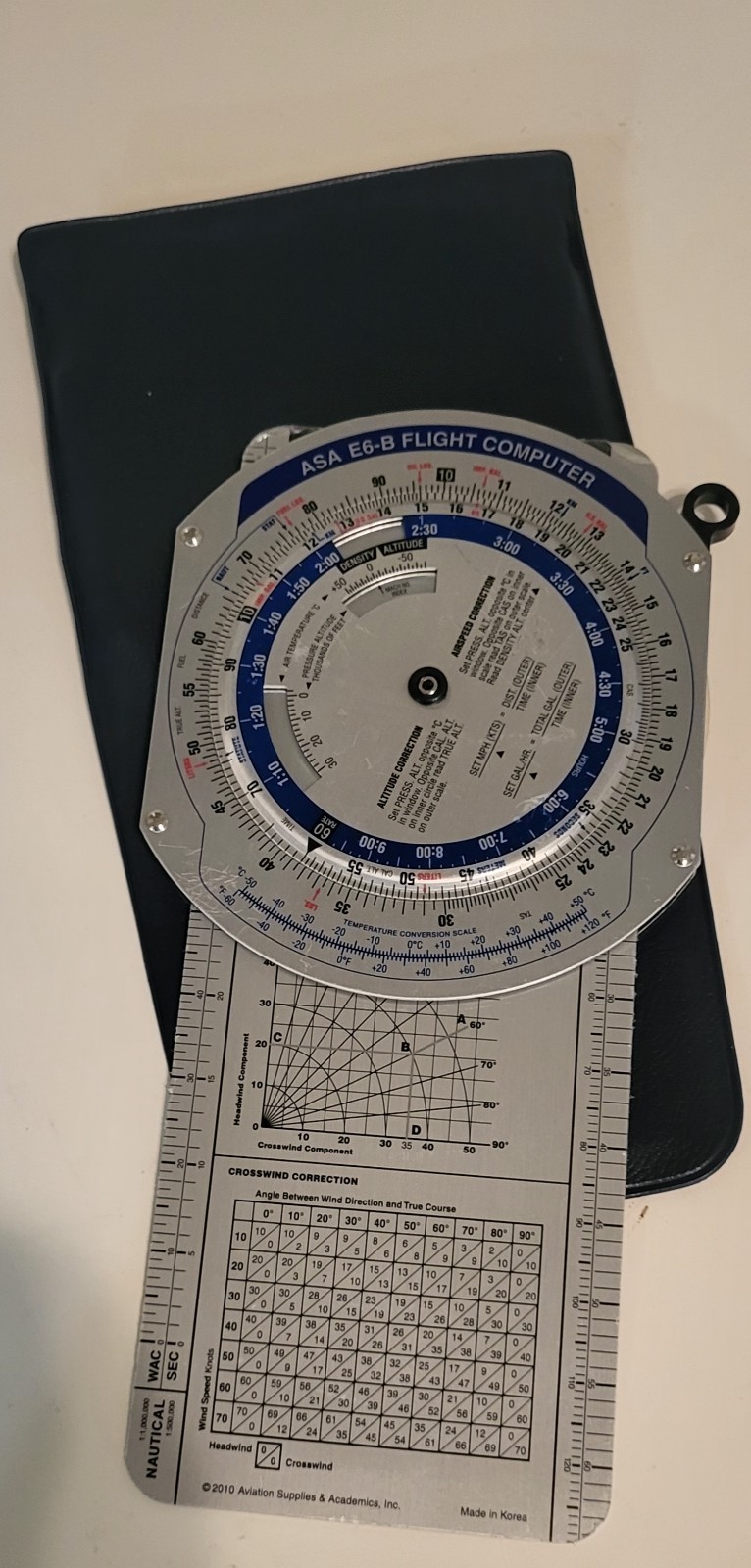 ASA E6-B Flight Computer Calculator With Case