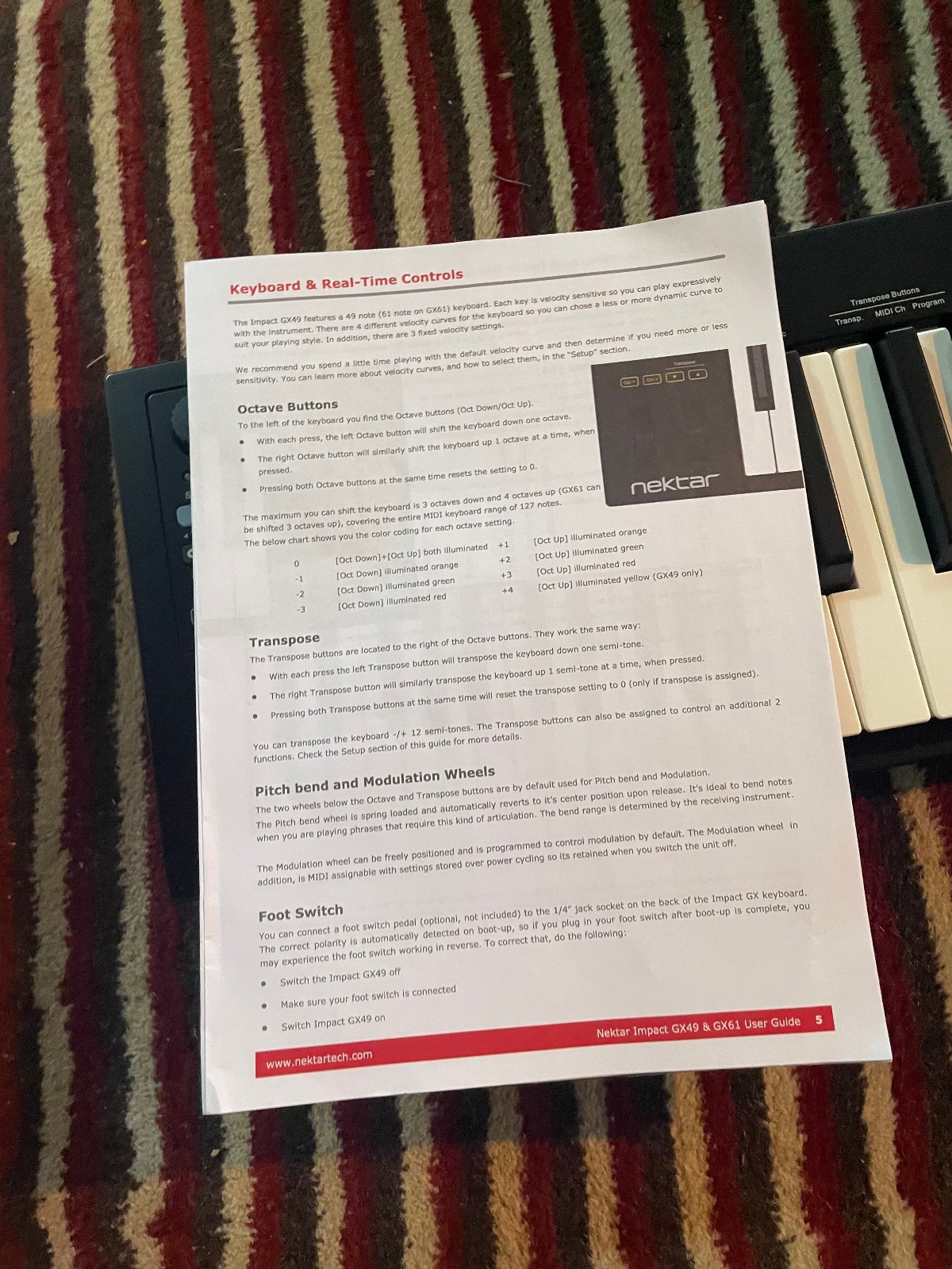Nektar Impact GX49 MIDI Controller Keyboard