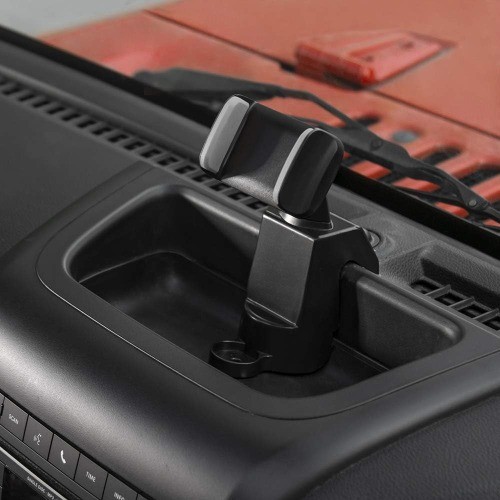 Phone Holder Mount with Storage Tray Central Dashb Color: blackSize: 2012-2017