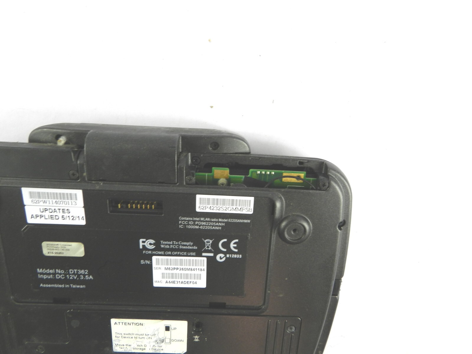 DT Research DT315 DT365 Tablet Black E221