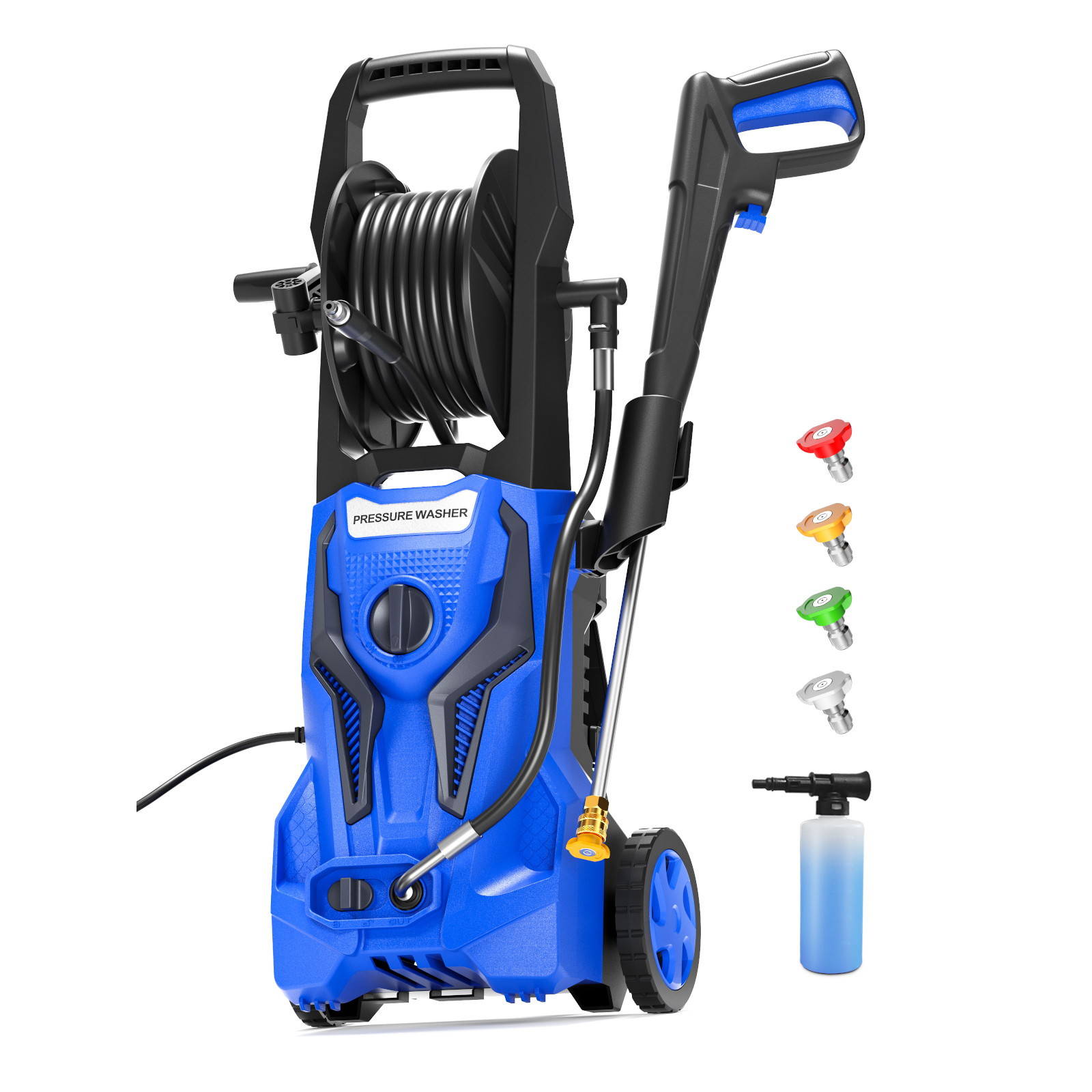 Electric Pressure Washer 5000 PSI 2.6 GPM with 25 FT Hose and 16.4 FT Power Cord